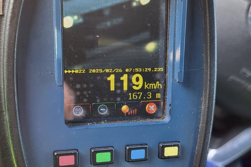 119 km/h w obszarze zabudowanym