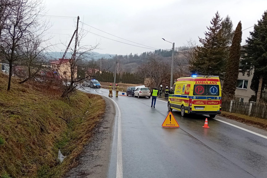 Czołowe zderzenie w Żyznowie