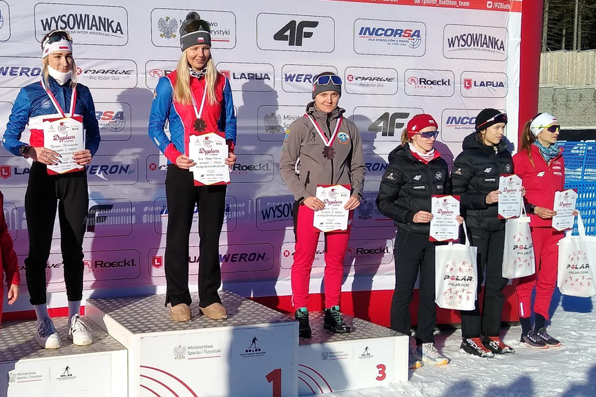 Kamila Cichoń w czołówce krajowego biathlonu