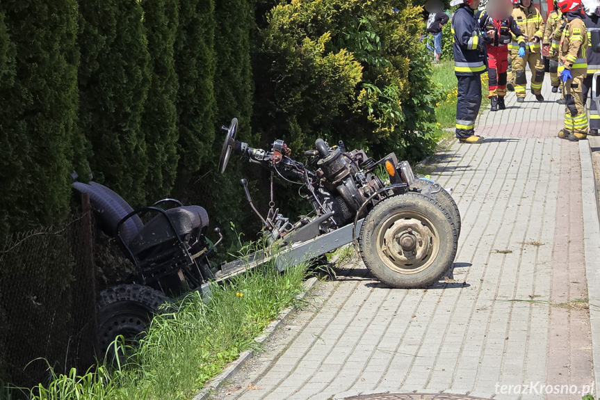 Lubatówka. Wypadek z udziałem ciągnika rolniczego