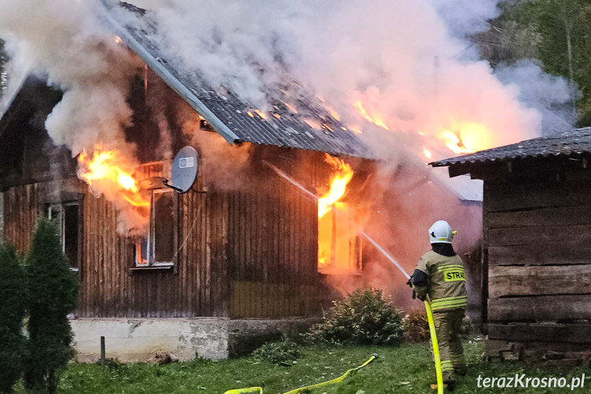 Tragiczny pożar domu w Łączkach Jagiellońskich