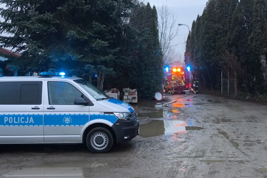 Pożar hali magazynowej w Rzeszowie