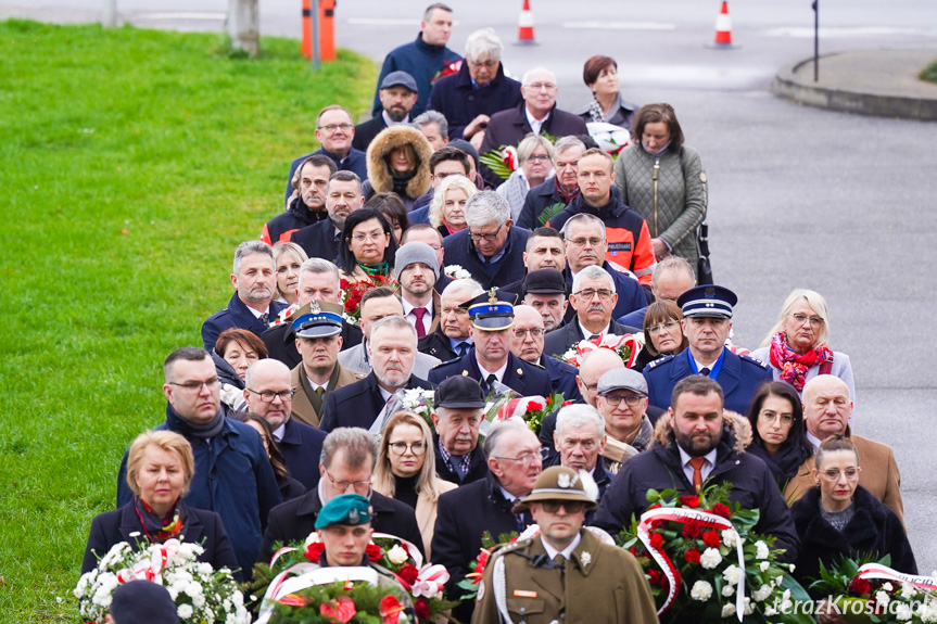 Uroczystości rocznicowe zbrodni katyńskiej i katastrofy smoleńskiej w Krośnie