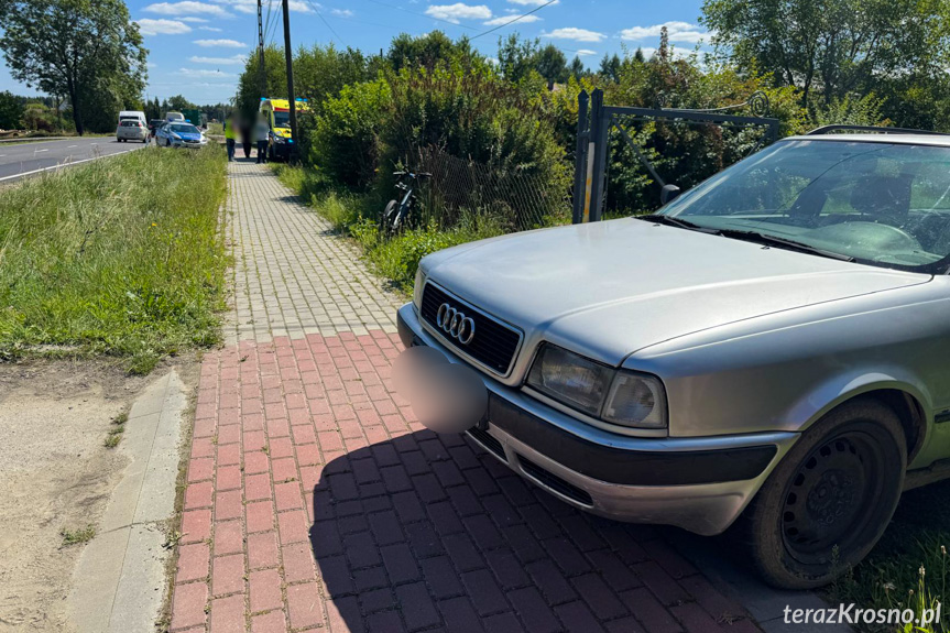 Ustrobna. Potrącenie dziewczynki na rowerze