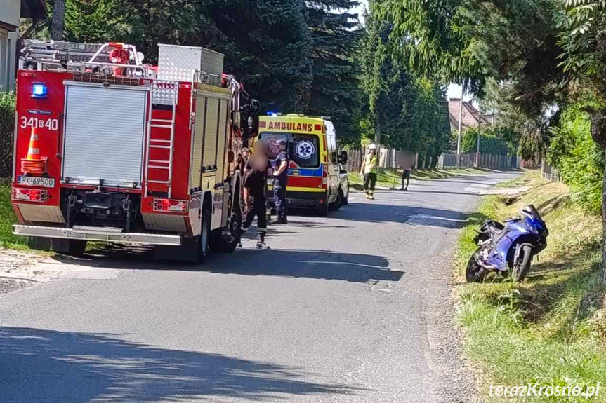 Zakończył jazdę w przydrożnym rowie