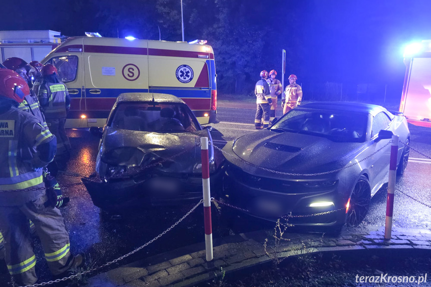 Zdarzenie drogowe w Krośnie