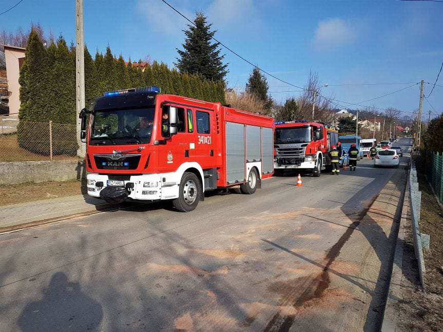 Iwonicz Zdrój. Zderzenie mikrobusu z samochodem osobowym