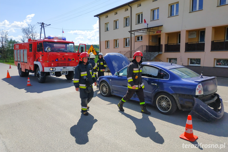 Kolizja drogowa na skrzyżowaniu w Kopytowej
