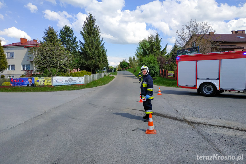 Kolizja drogowa na skrzyżowaniu w Kopytowej