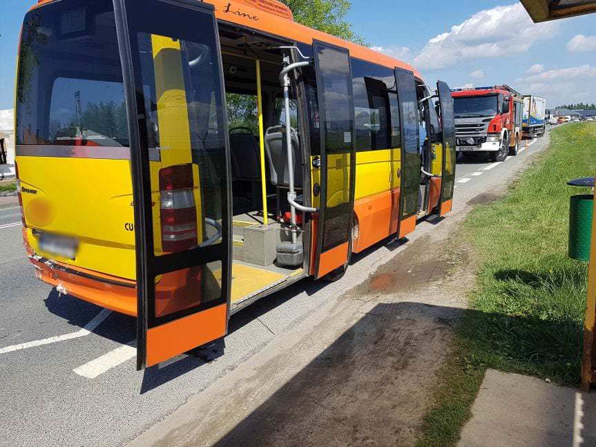 Kolizja drogowa na ulicy Zręcińskiej w Krośnie