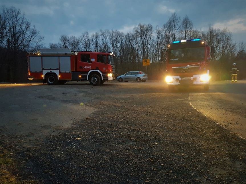 Kolizja drogowa w miejscowości Równe