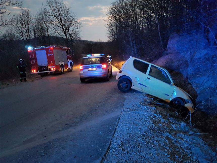 Kolizja drogowa w miejscowości Równe