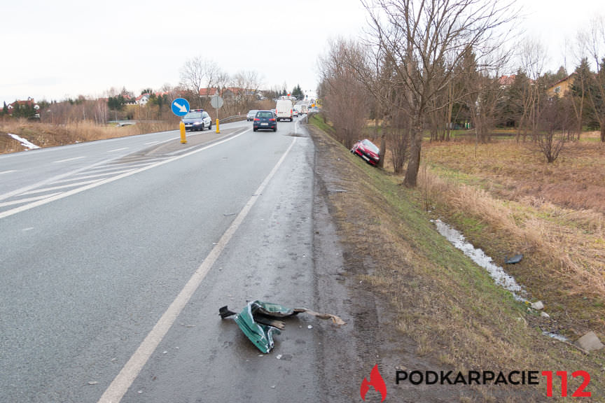 Kolizja na ul. Bieszczadzkiej w Krośnie