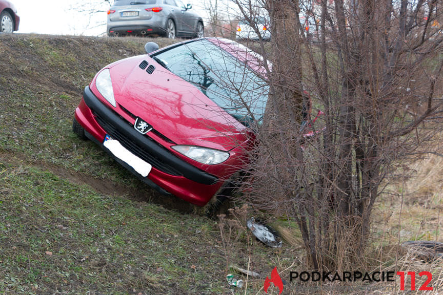 Kolizja na ul. Bieszczadzkiej w Krośnie