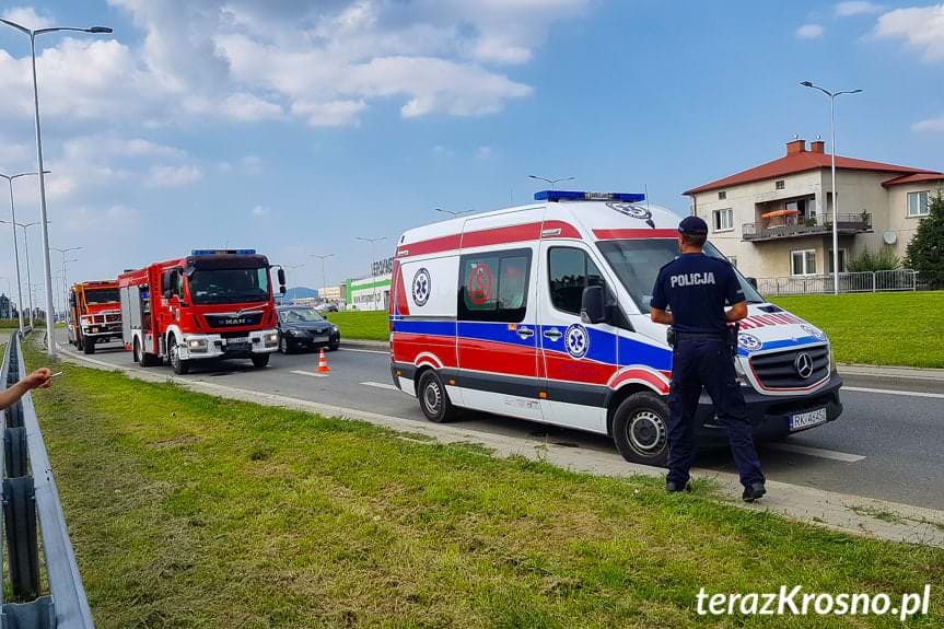 Kolizja na ul. Bieszczadzkiej