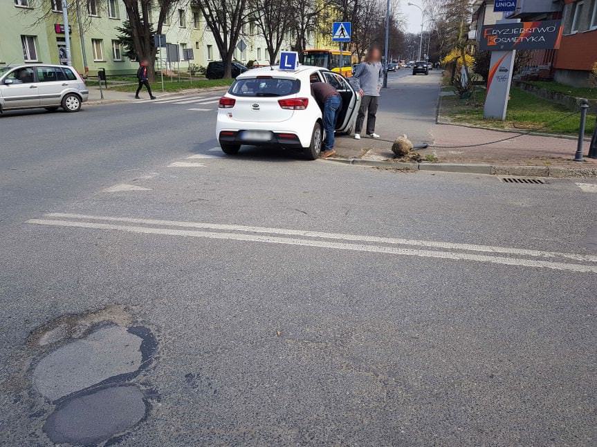 Kolizja na ul.Kolejowej w Krośnie