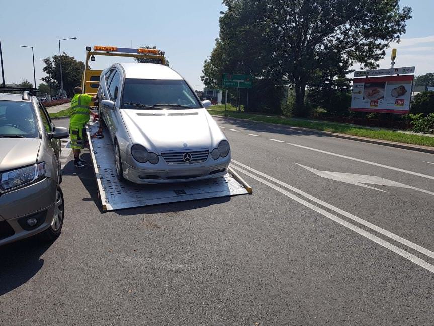 Kolizja na ul.Lwowskiej w Krośnie