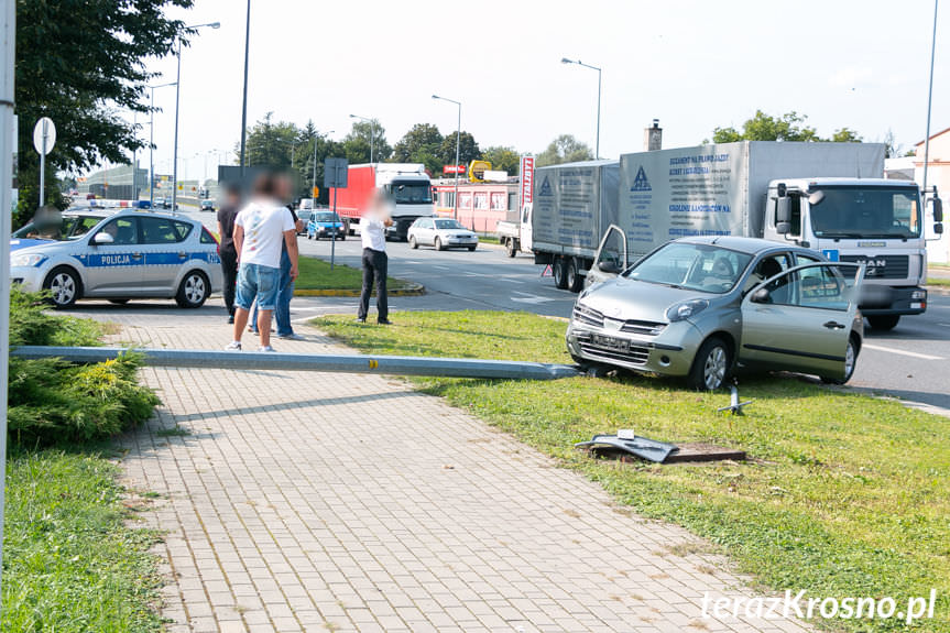 Kolizja na ul. Podkarpackiej w Krośnie