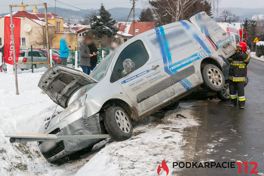 Kolizja w Korczynie