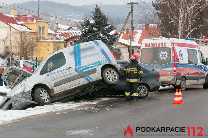 Kolizja w Korczynie