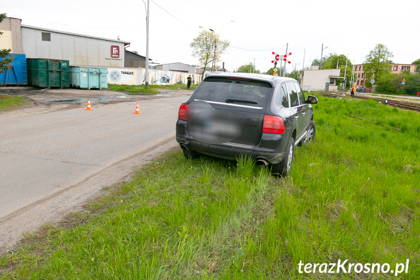 Kolizja w Krośnie. Zderzenie porsche i citroena