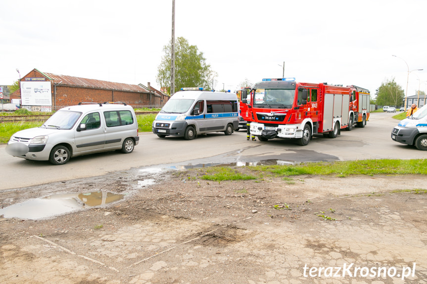 Kolizja w Krośnie. Zderzenie porsche i citroena