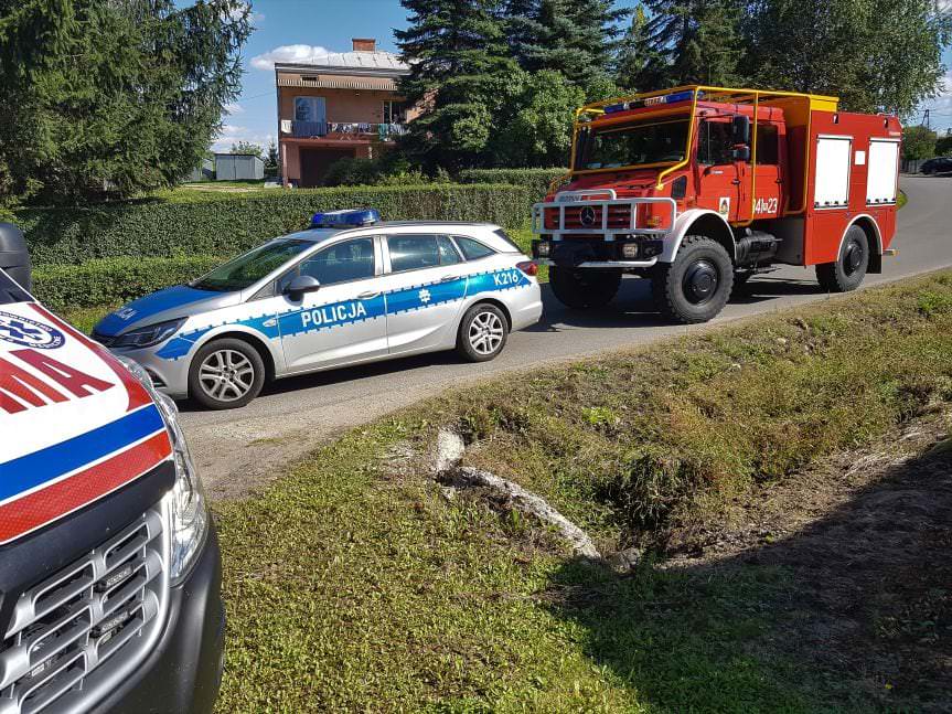 Kolizja w Zręcinie. Kierowca był pijany