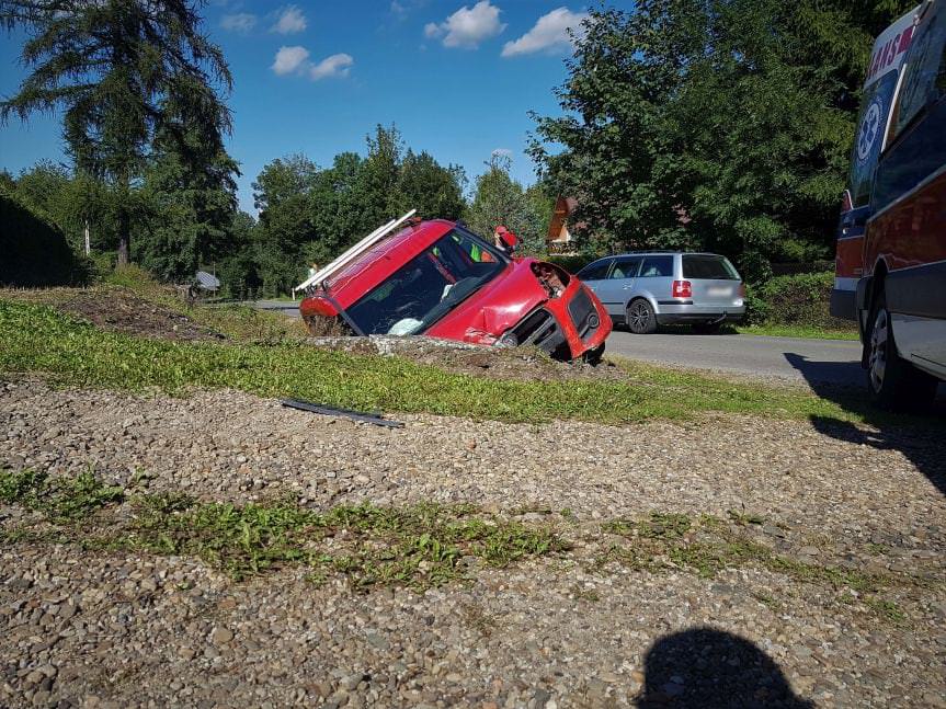 Kolizja w Zręcinie. Kierowca był pijany