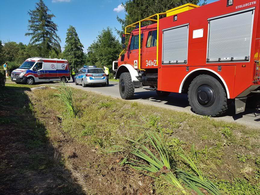 Kolizja w Zręcinie. Kierowca był pijany