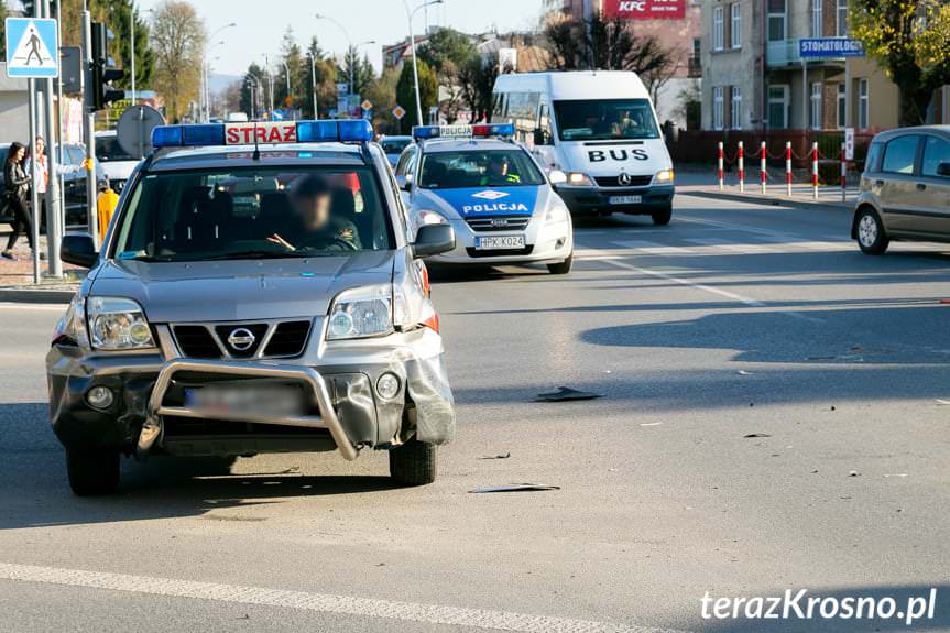 Krosno. Kolizja na Lwowskiej z udziałem 4 samochodów