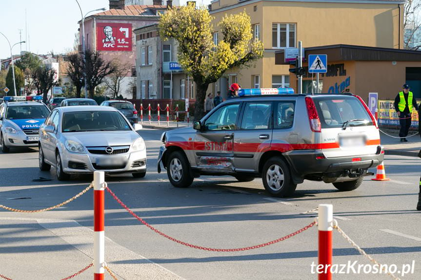 Krosno. Kolizja na Lwowskiej z udziałem 4 samochodów