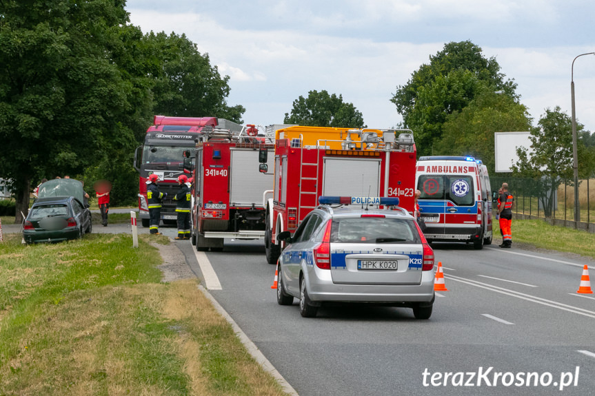 Krosno. Kolizja z udziałem czterech pojazdów