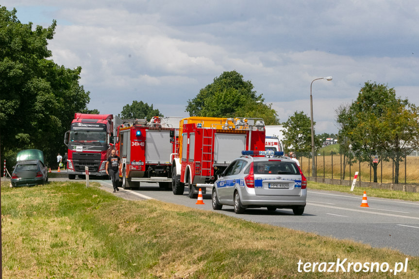 Krosno. Kolizja z udziałem czterech pojazdów