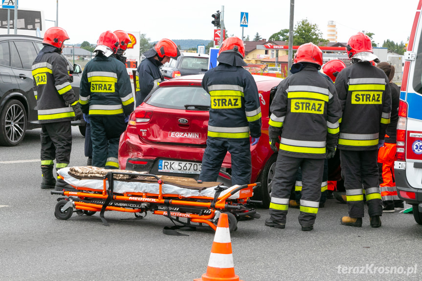 Krosno. Wypadek z udziałem samochodu WORD