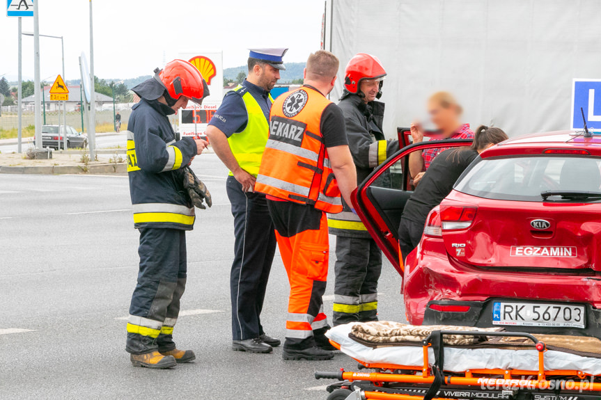 Krosno. Wypadek z udziałem samochodu WORD