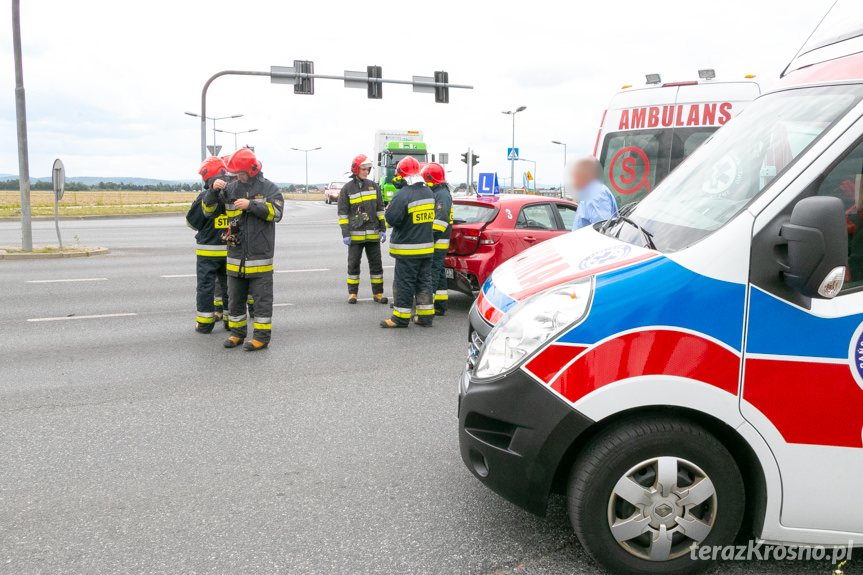 Krosno. Wypadek z udziałem samochodu WORD