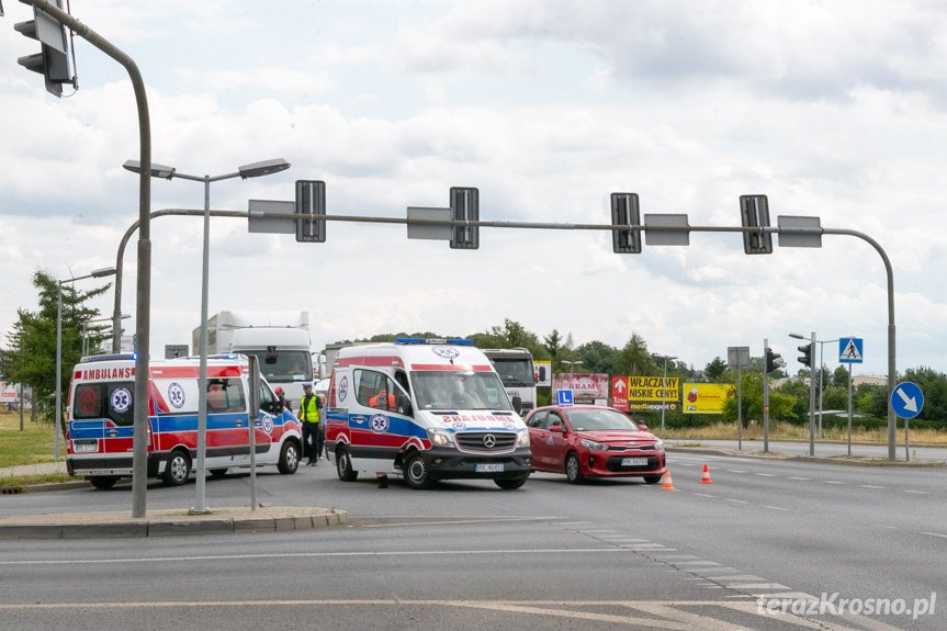 Krosno. Wypadek z udziałem samochodu WORD