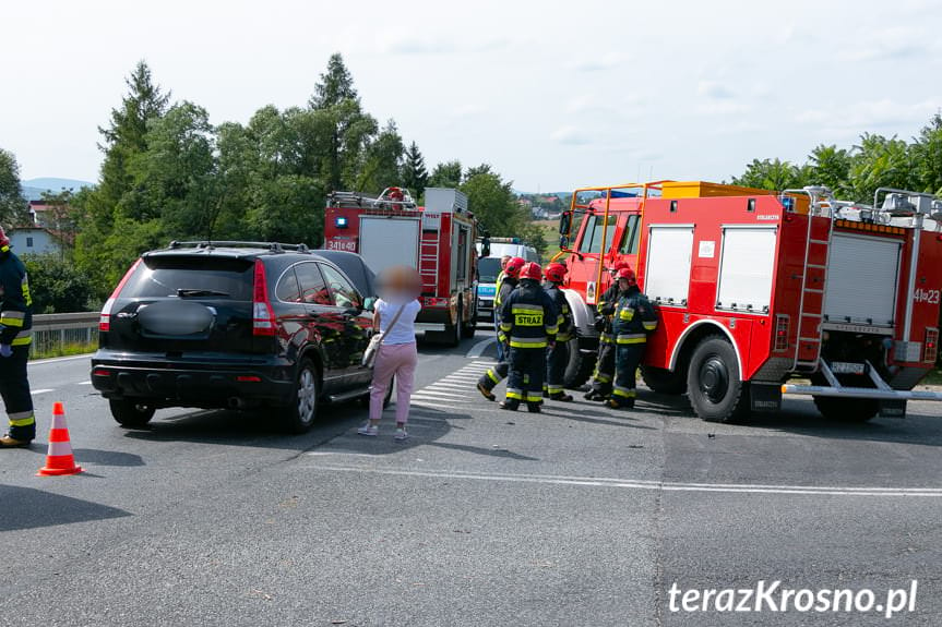 Łężany. Zderzenie dwóch samochodów osobowych