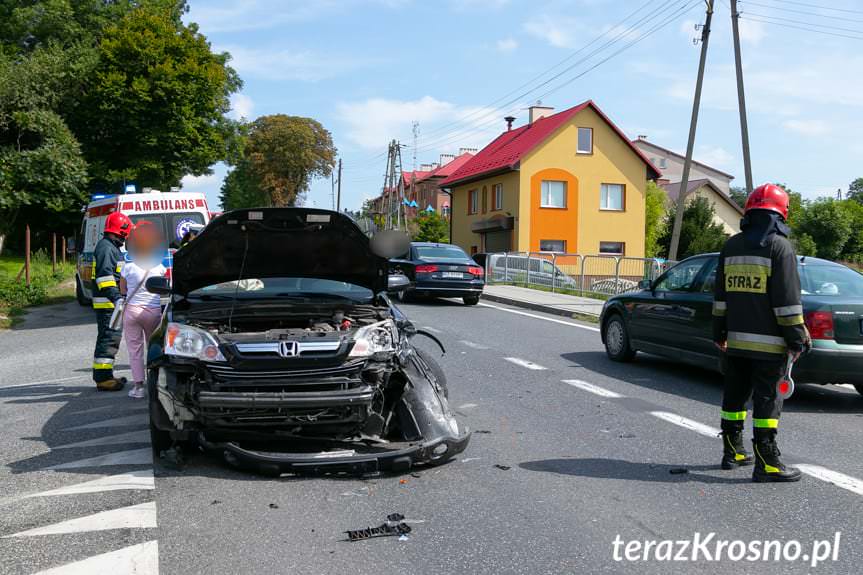 Łężany. Zderzenie dwóch samochodów osobowych