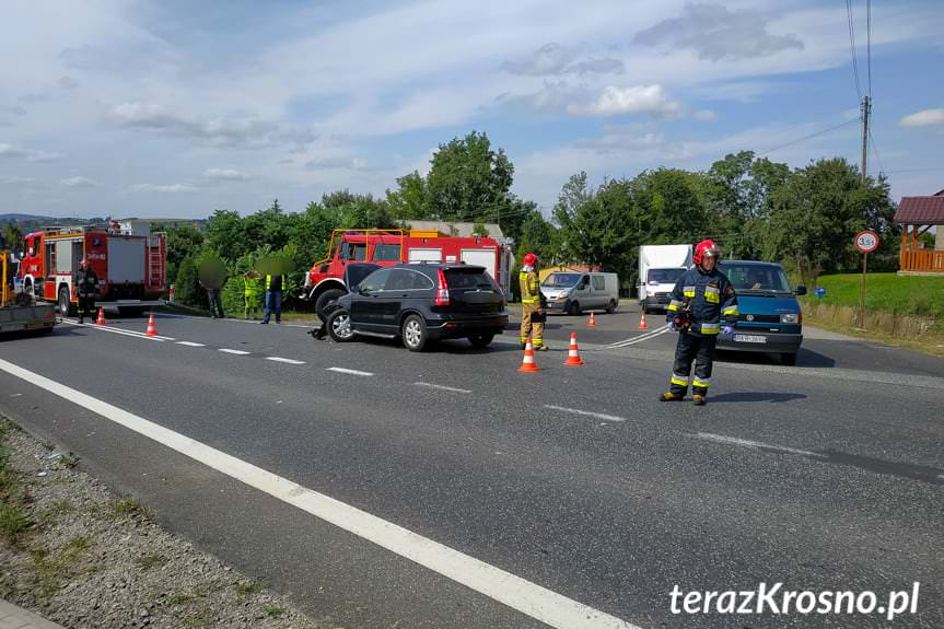 Łężany. Zderzenie dwóch samochodów osobowych