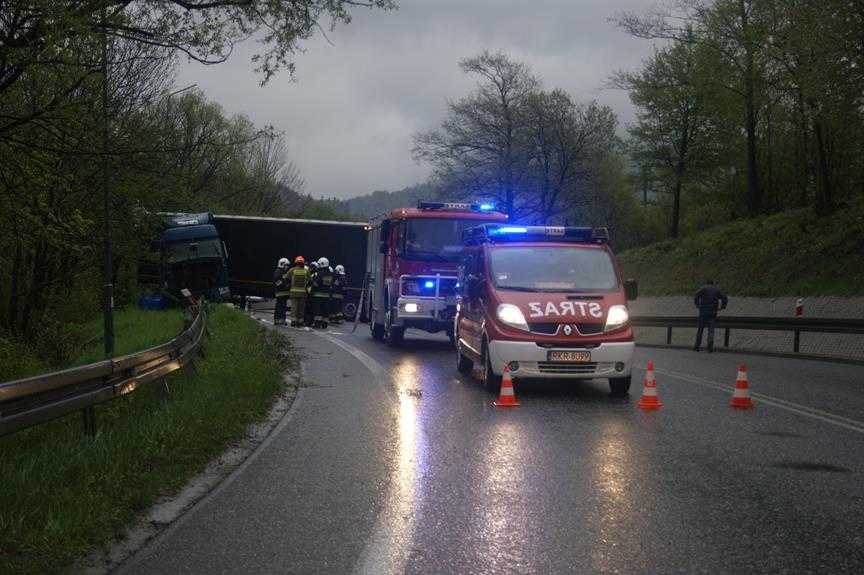 Niebezpieczna kolizja na dk19 koło  Dukli 