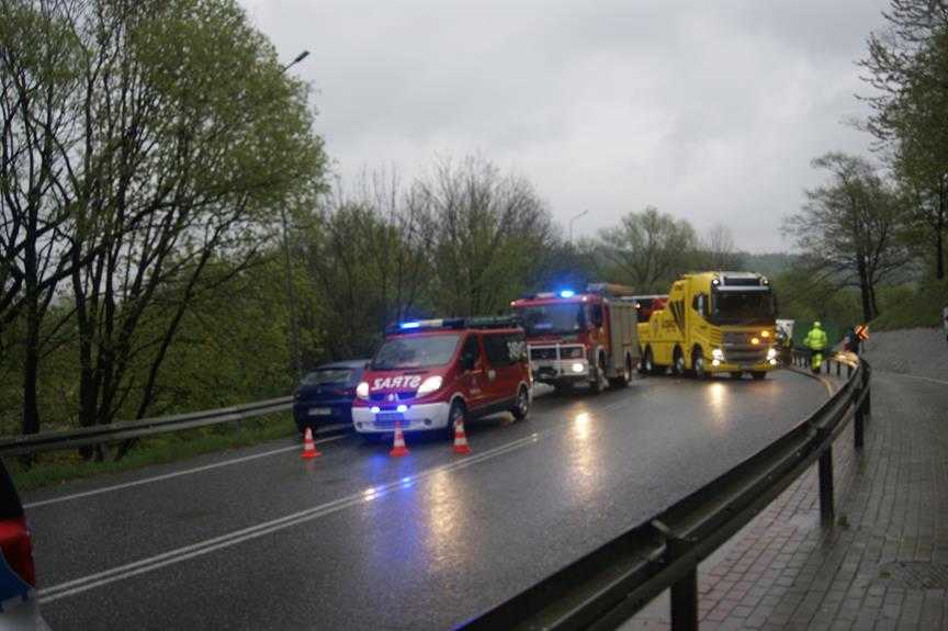 Niebezpieczna kolizja na dk19 koło  Dukli 