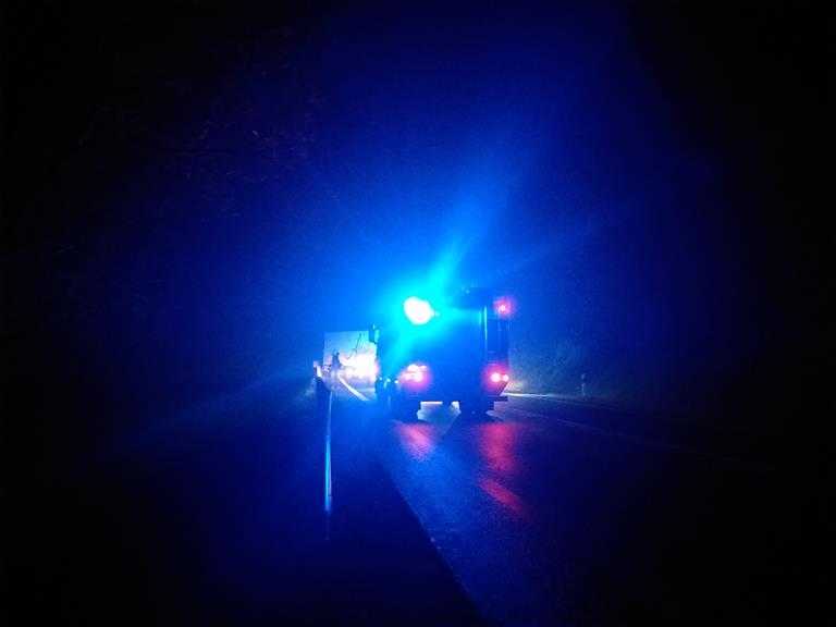 Nocne zderzenie na zakręcie śmierci 