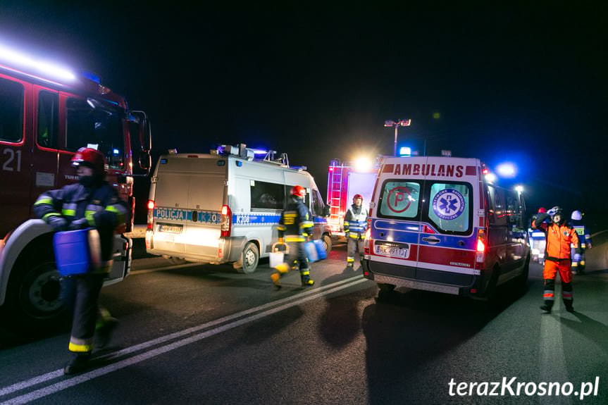 Nowa Wieś. Zderzenie dwóch samochodów ciężarowych