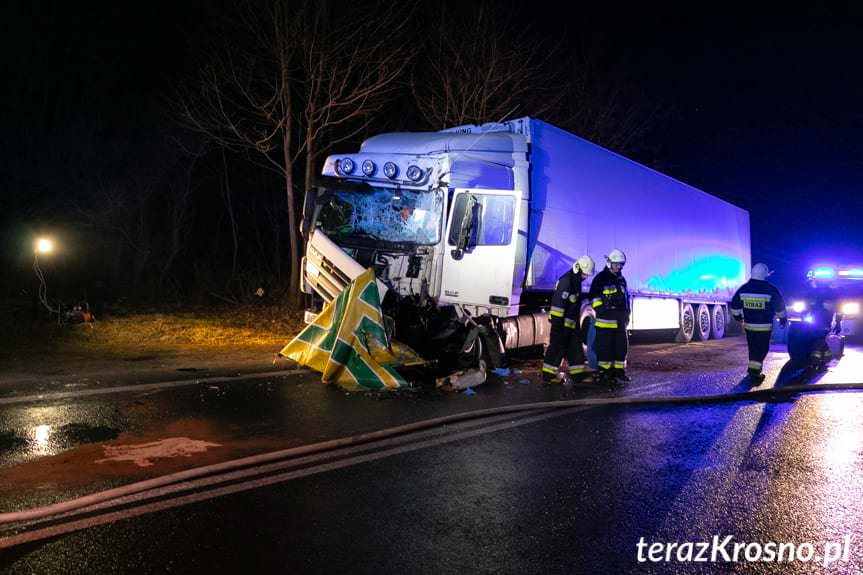 Nowa Wieś. Zderzenie dwóch samochodów ciężarowych