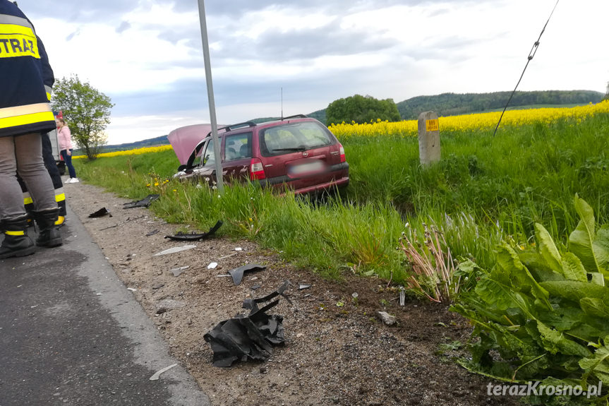 Pastwiska. Zderzenie dwóch samochodów osobowych