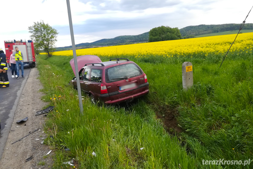 Pastwiska. Zderzenie dwóch samochodów osobowych