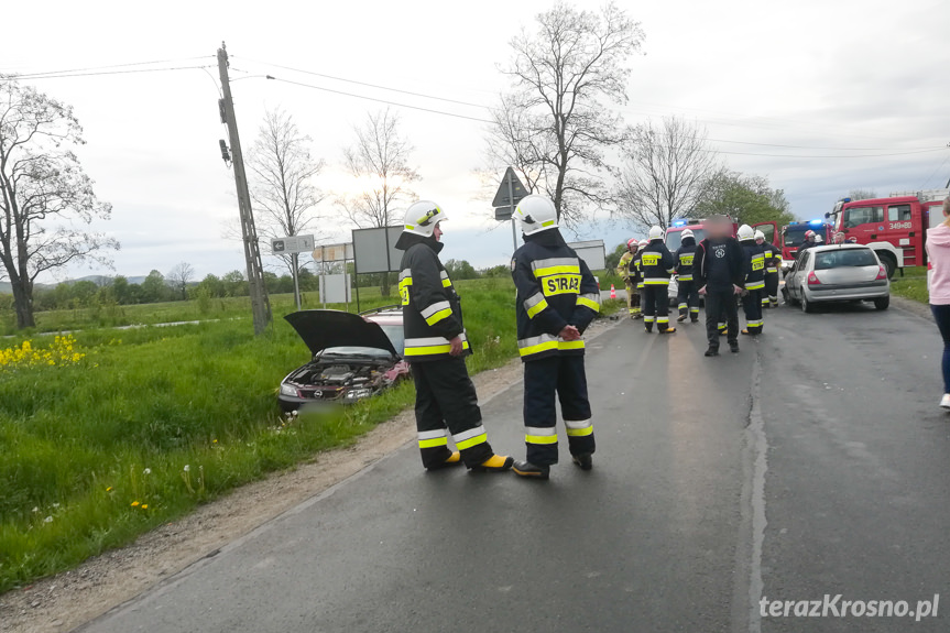 Pastwiska. Zderzenie dwóch samochodów osobowych