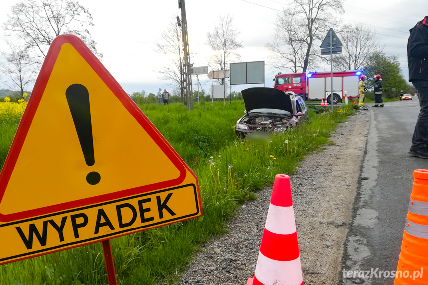 Pastwiska. Zderzenie dwóch samochodów osobowych