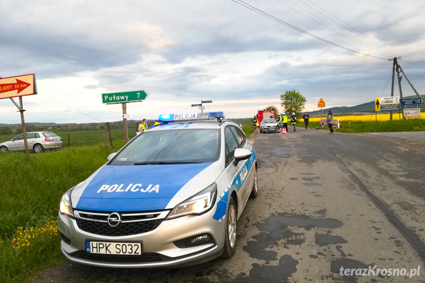 Pastwiska. Zderzenie dwóch samochodów osobowych